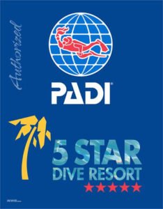 PADI 5 star resort emblem